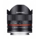 Objectif Fisheye Samyang 8mm F2.8 Fuji X Noir