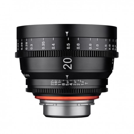 Optique vidéo Xeen 20mm T1.9 Canon EF - Échelle en METRE