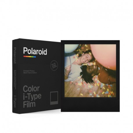 8 poses couleur cadre noir pour appareils Polaroid i-Type